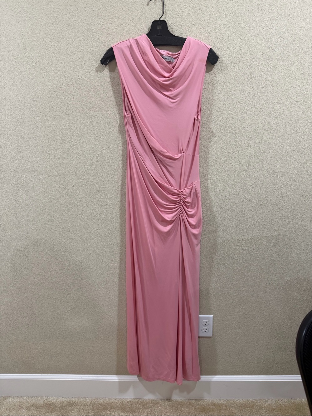 Jonathan Simkhai Dusty Pink Cowl Neck Maxi Dress